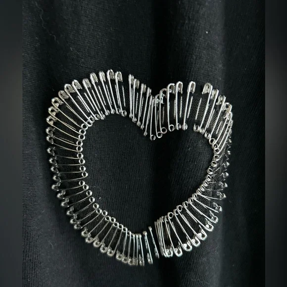 Sonia Rykiel safety pin heart sweater - Picture 4 of 10